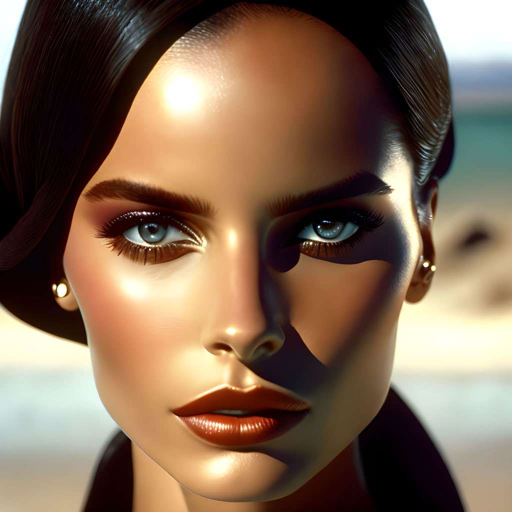 Striking features in digital 3D portrait