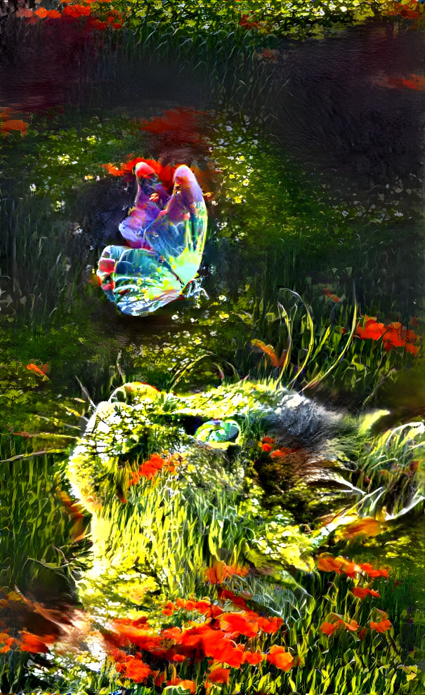 pussycat with butterfly