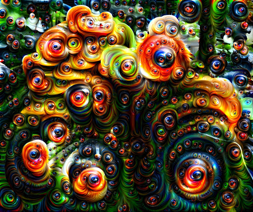 The mushrooms have eyes