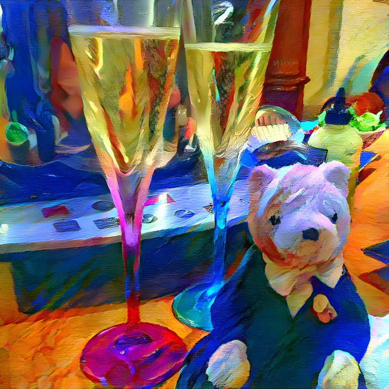 Champagne with Big Bear