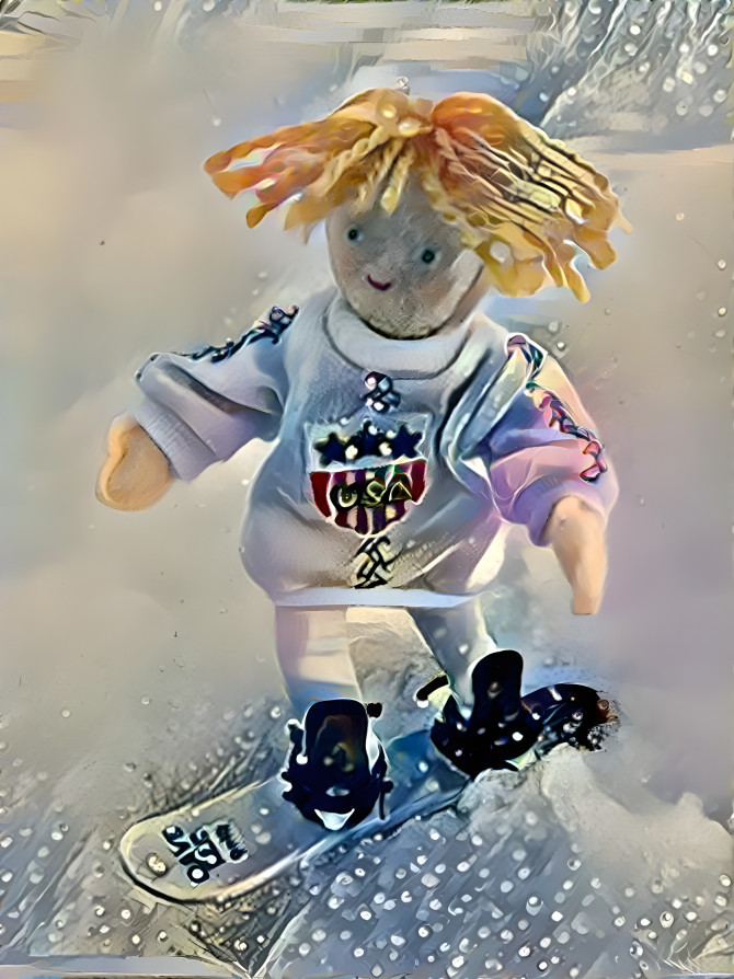 Snow Boarding Doll