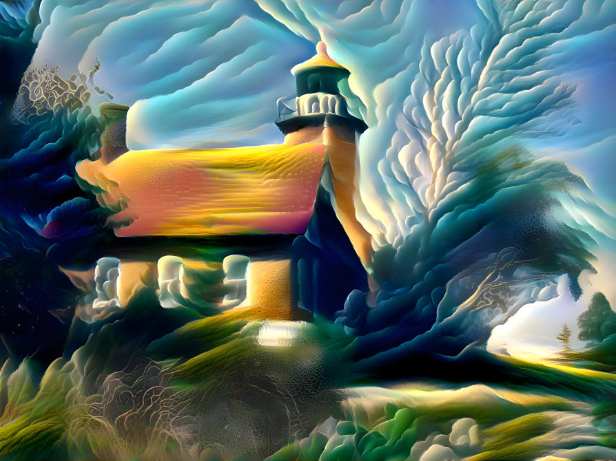 Lighthouse in a Storm