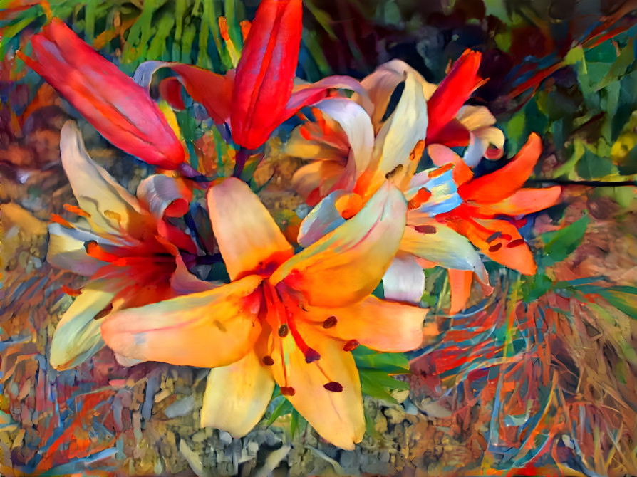 Orange-N-Red Flowers