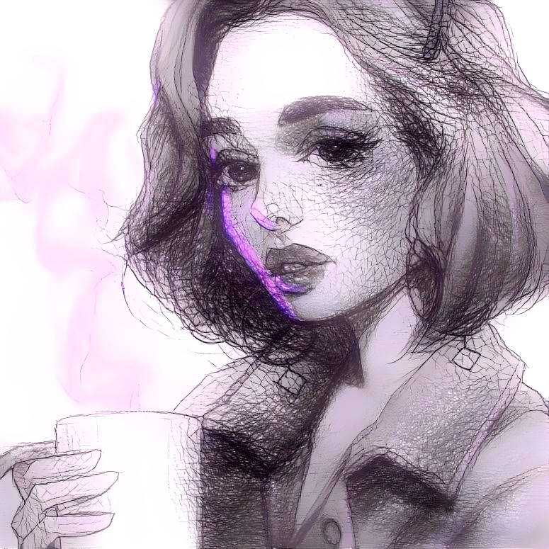 Hot, Steaming Mug of Neon Purple