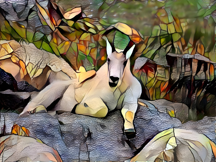 Goat on a Mountain