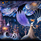 Surreal Fantasy Artwork: Elaborate Dresses, Castle, Creatures