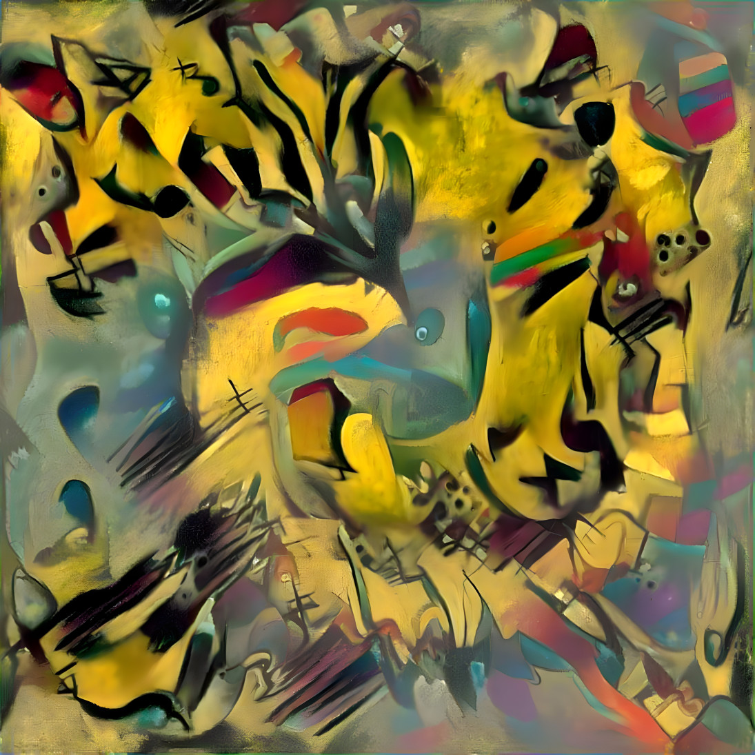 Wassily Kandinsky filtered, one of my own works