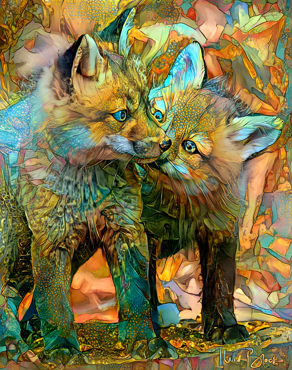 young foxes