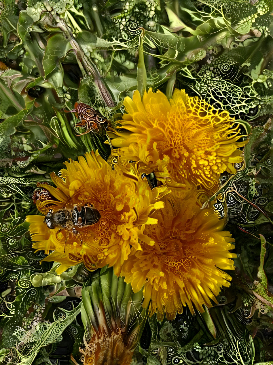 Löwenzahn und Biene