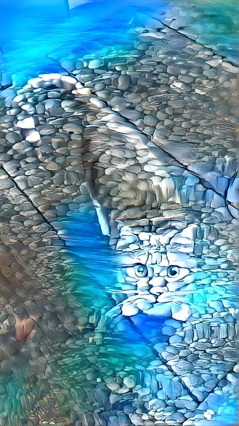 underwater cat 