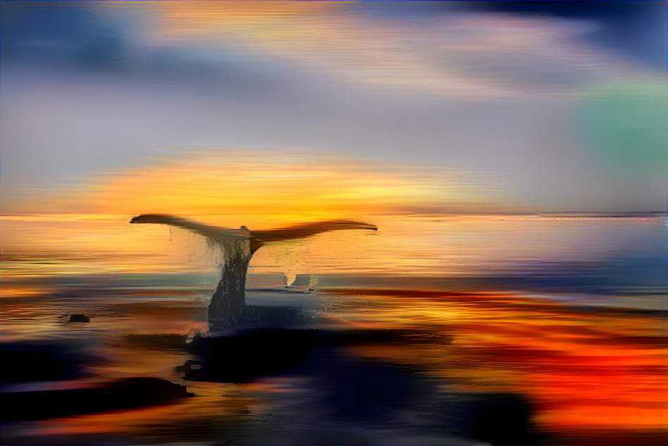 Whale at Sunset