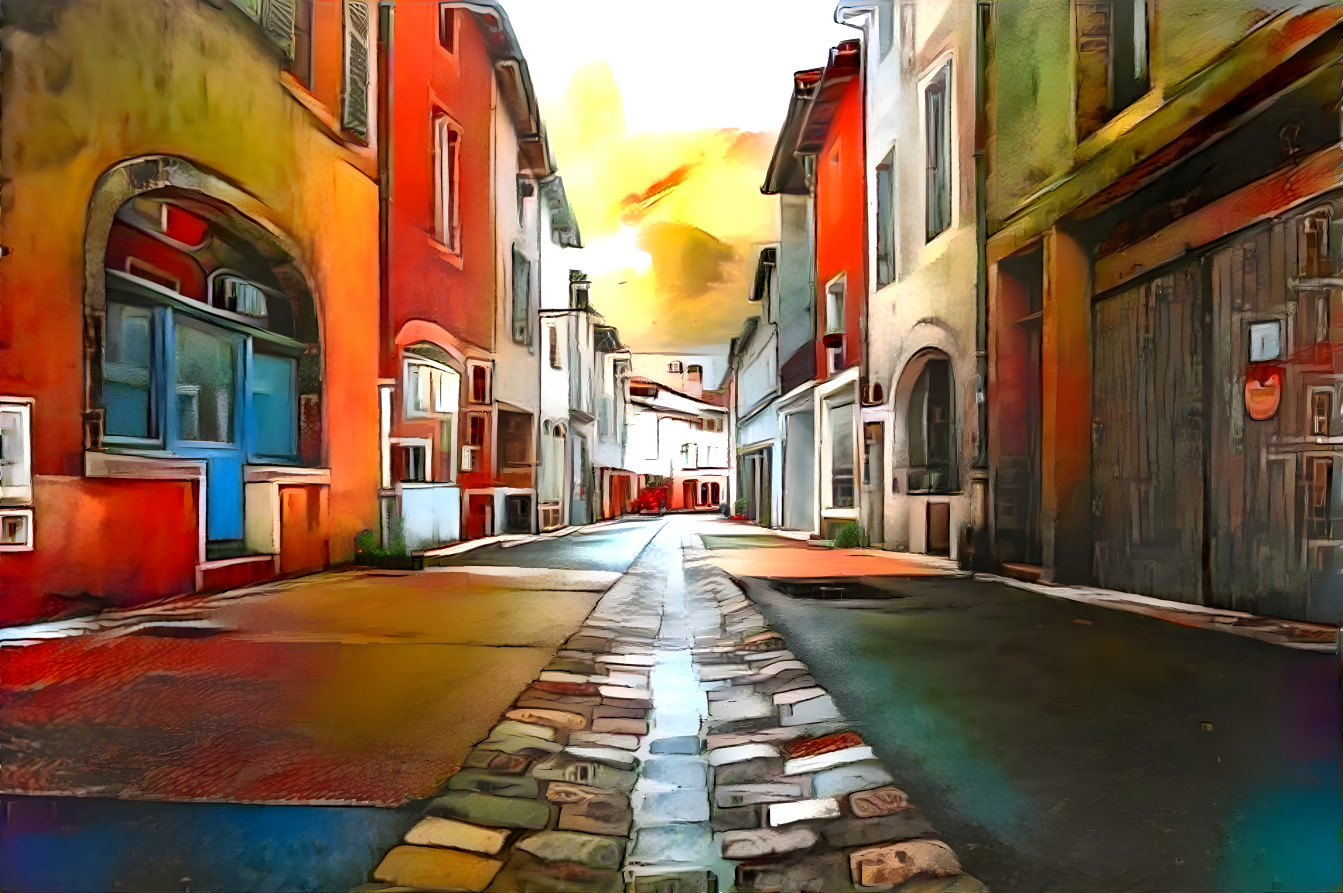 colored street