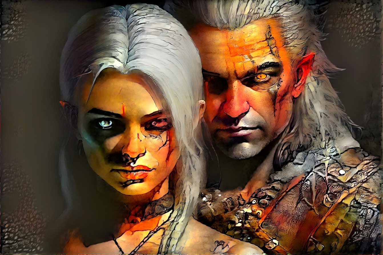 Ciri and Geralt