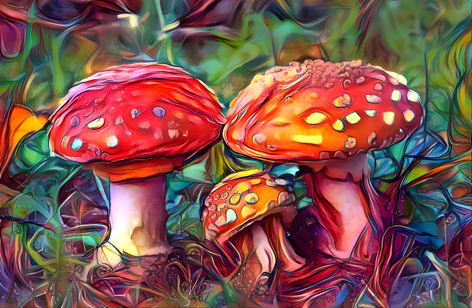 Colorful Amanita Muscaria