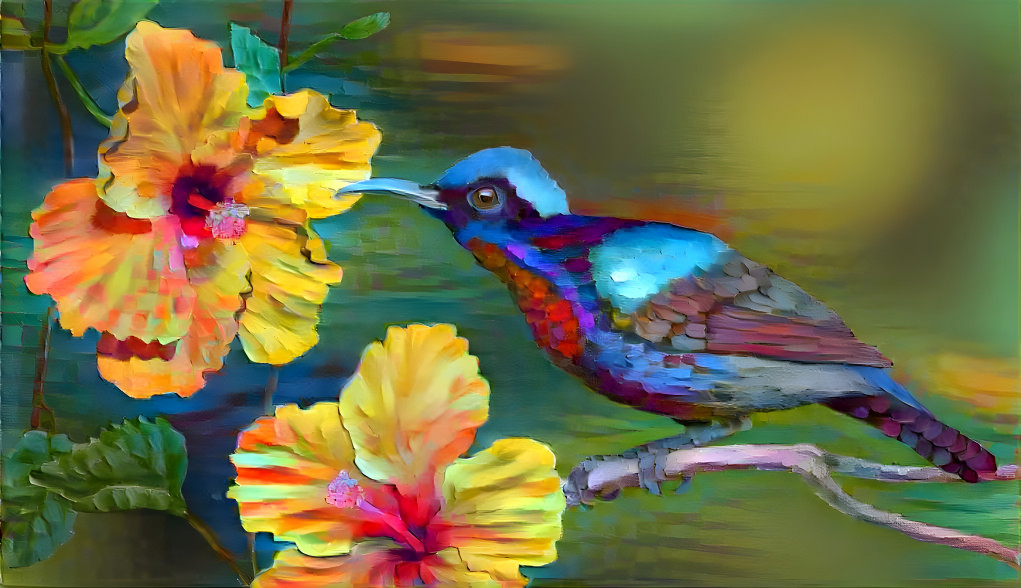Nectar Sipping Sunbird