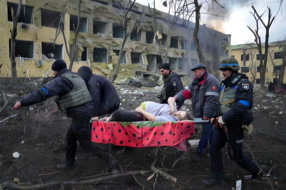 ~Bombing of maternity hospital. Pray for Ukraine.~