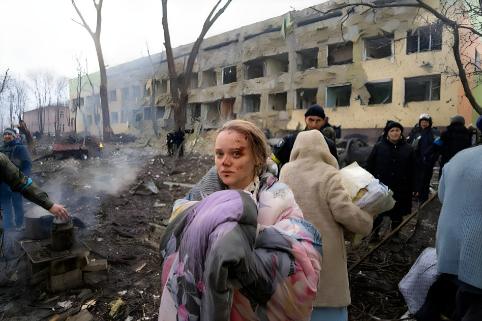 ~Bombing of maternity hospital. Pray for Ukraine.~