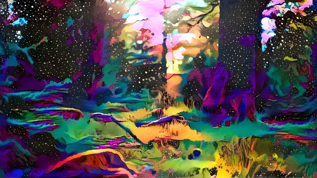 Black light Forest