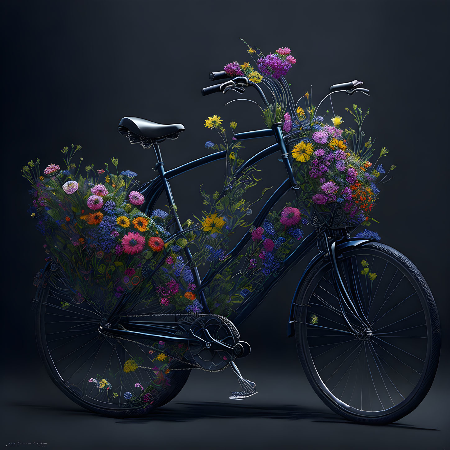 Bicycle of flowers