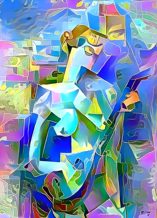 Fantastical Cubist Picasso Guitar 