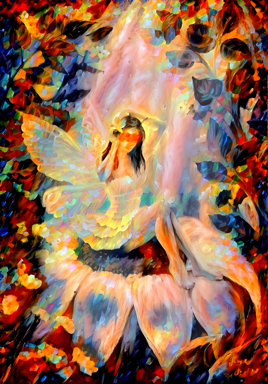 Fairy on a flower