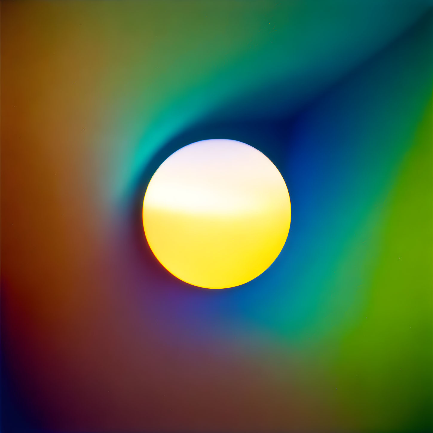 Colorful Circle Gradient on Multicolored Background