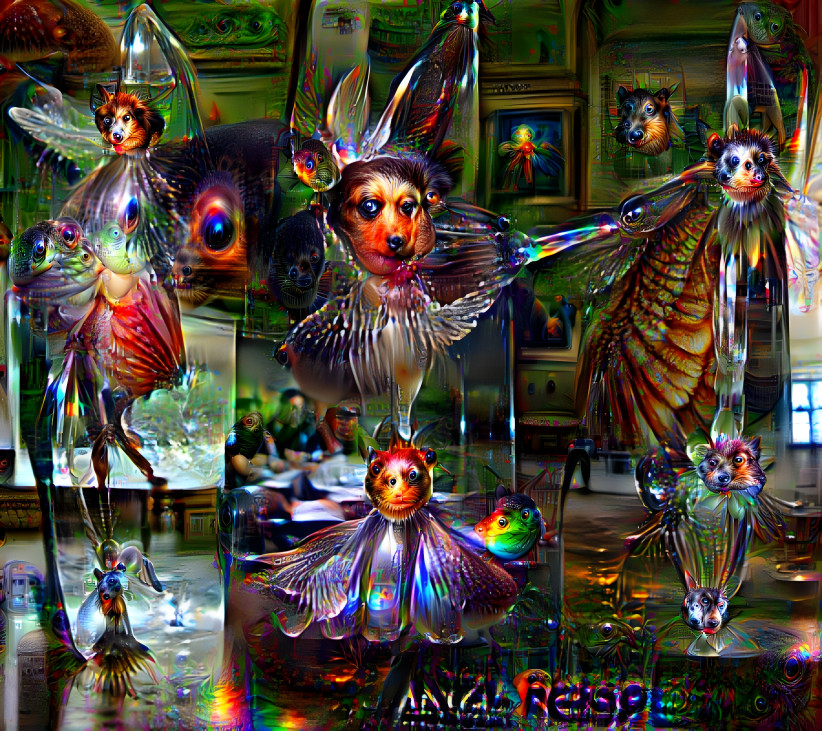 pytti + deep dream renaissance angel hyper realist