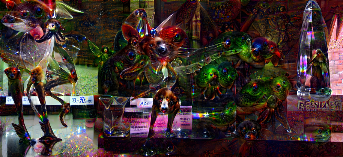 A psychedelic deep dream Crystal fractal