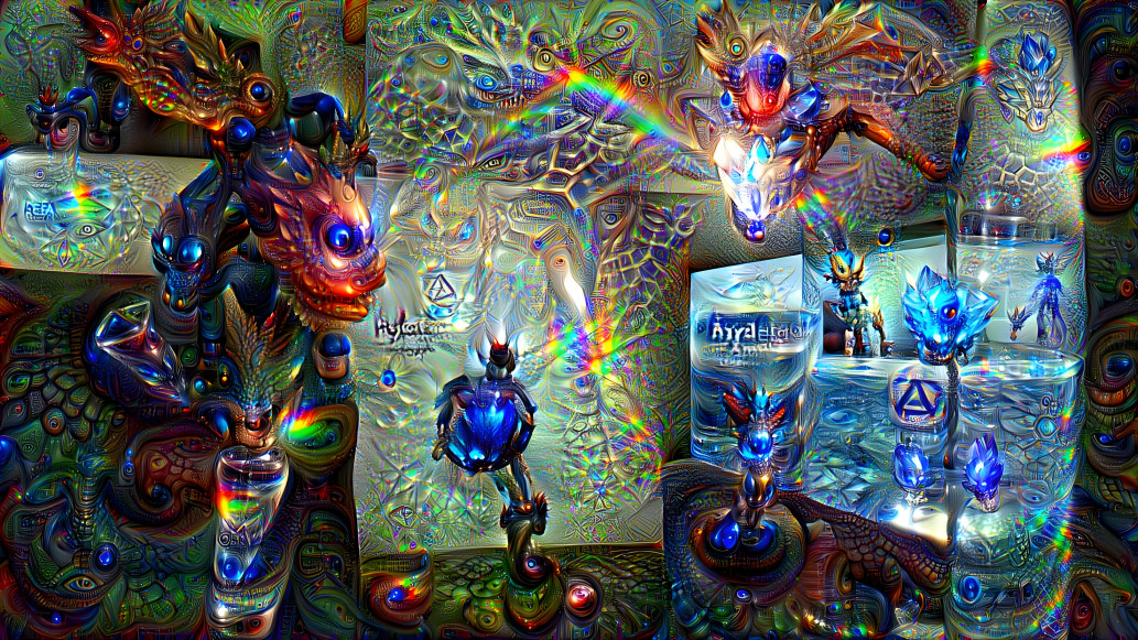 Surreal room psyberspace crystalline refraction