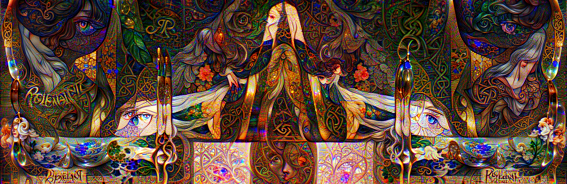 Art Nouveau scene