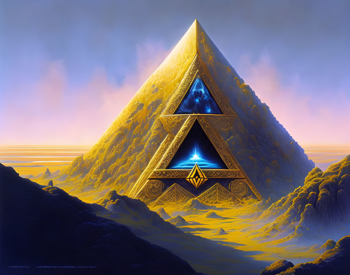 Colossal Golden Triangle in Mystic Landscape