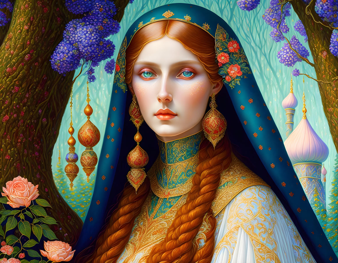 Vasilisa the Beautiful from the Russian fairy tale