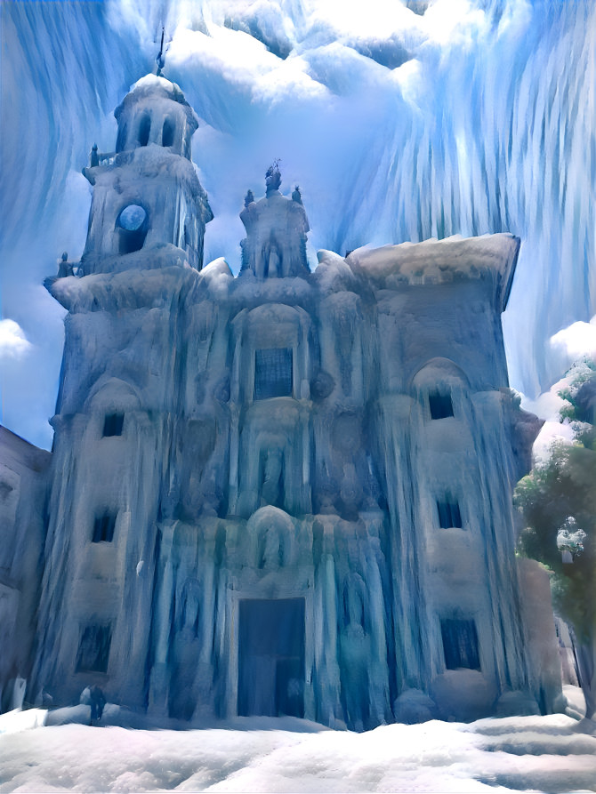 frozen church