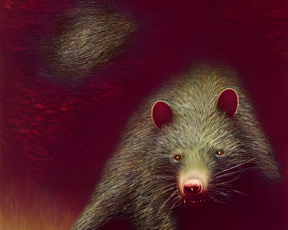 Surreal artwork of anthropomorphic rats in dramatic lighting