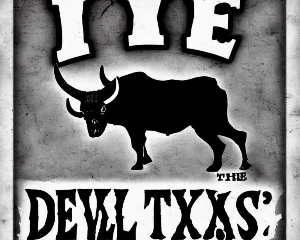 Monochrome image with "LIE" and "THE DEVIL TXSS" text, featuring a