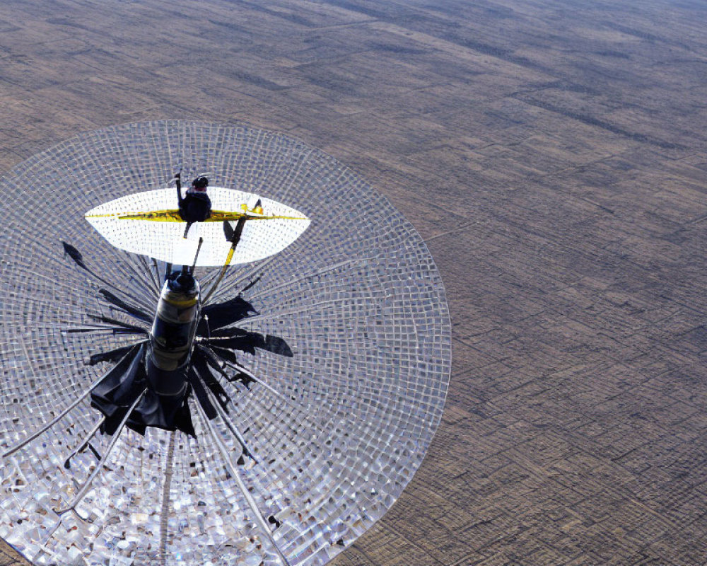 Concentrated Solar Power Plant with Mirrors and Central Tower