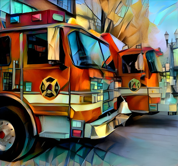 fire trucks