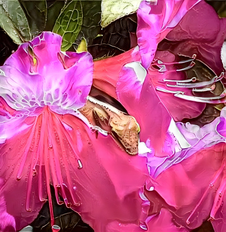 lizard in the middle one