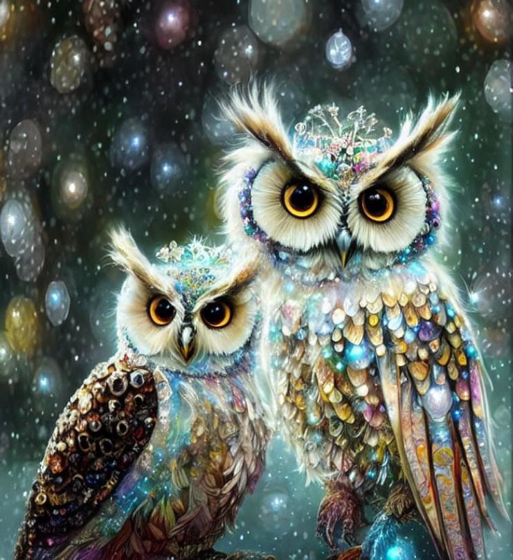 Festive owls