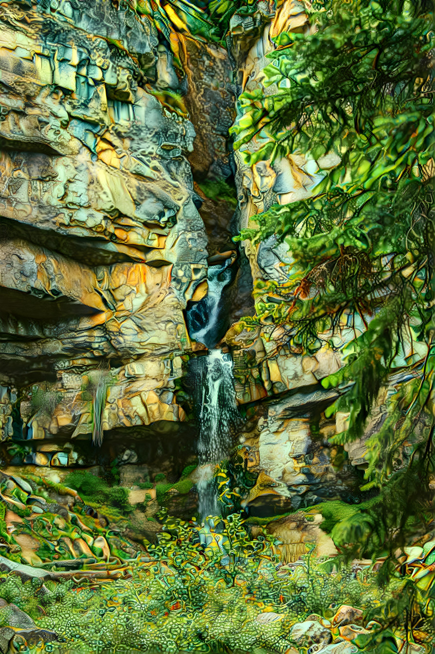 The waterfall