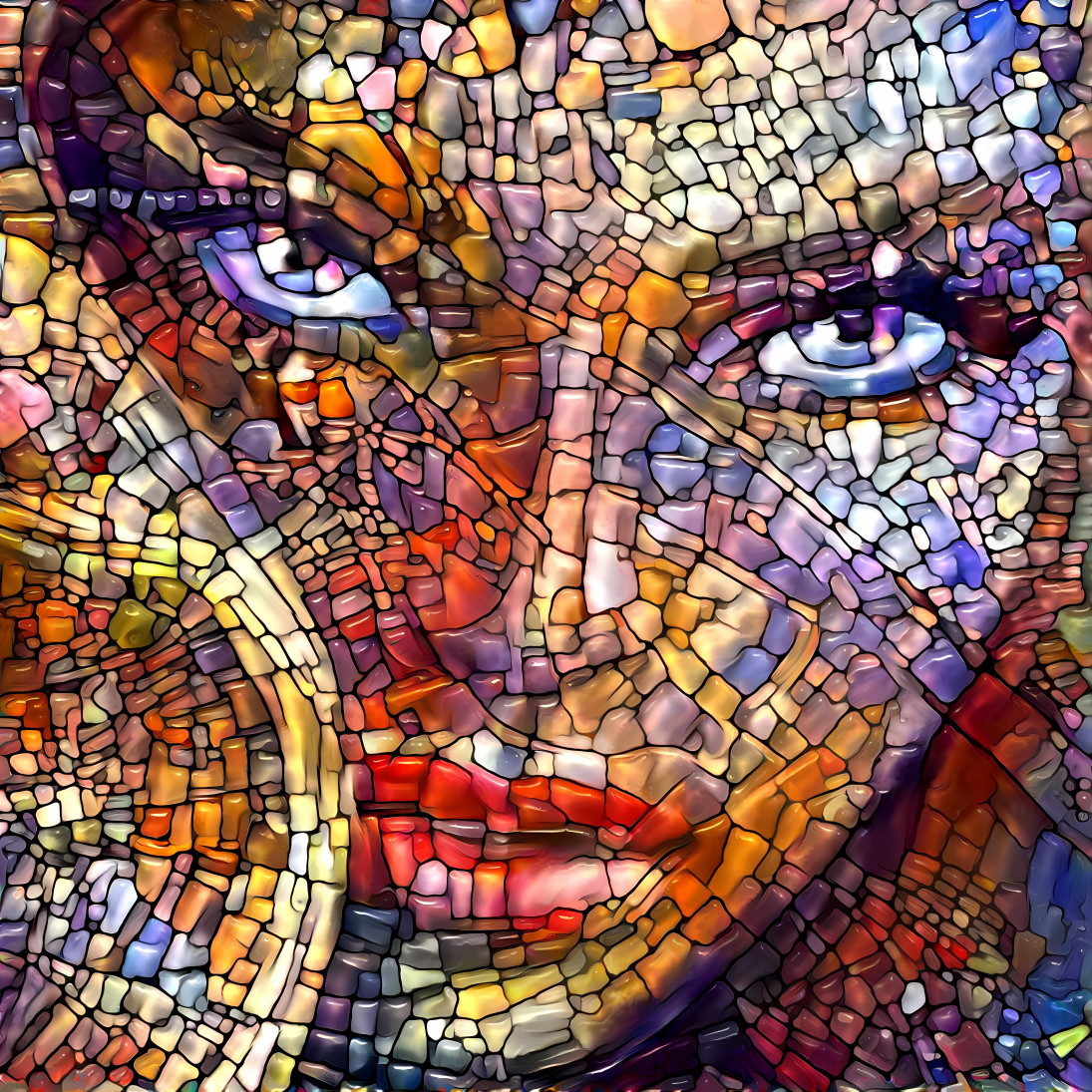 Mosaic portrait