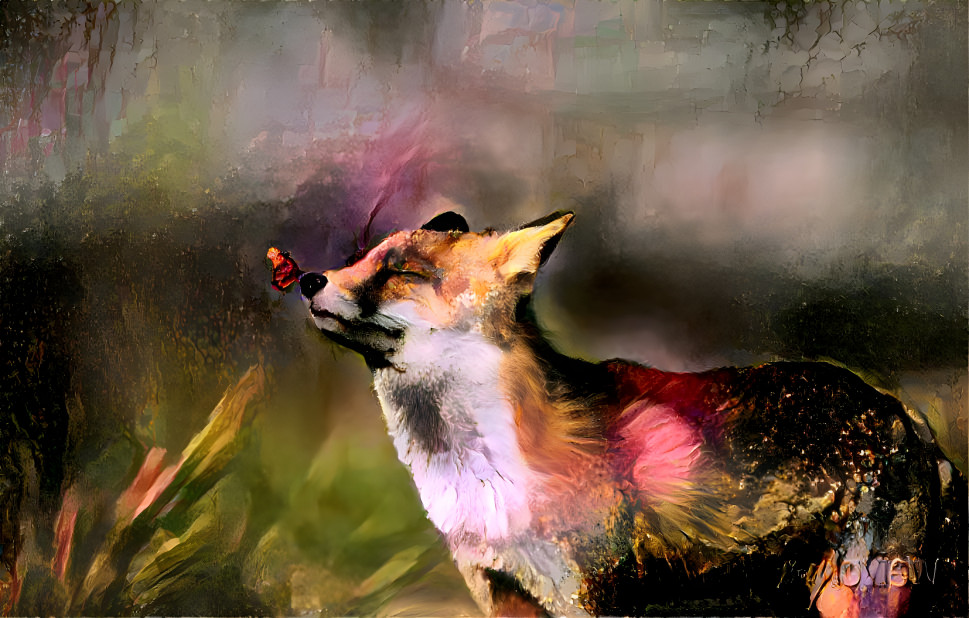 Fox painting