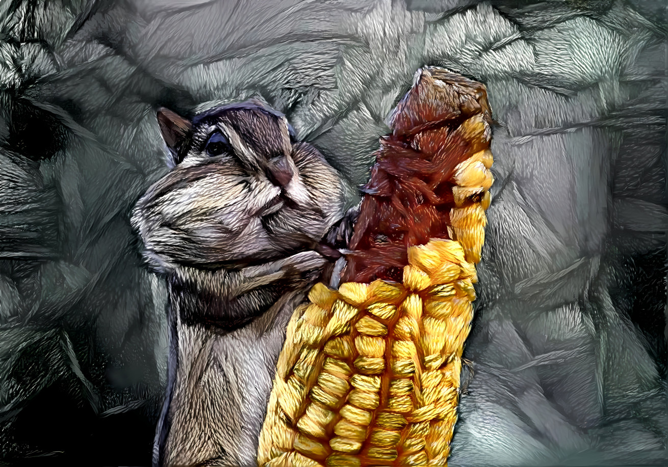 Stitched hungry chipmunk