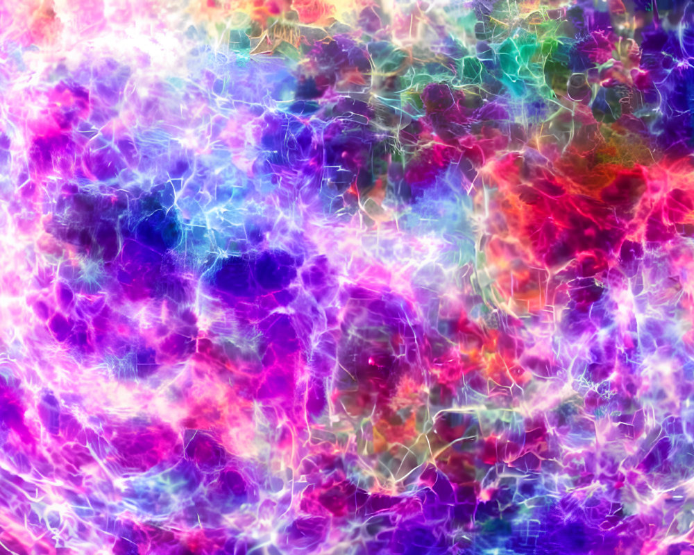 Colorful Abstract Art: Purple, Blue, and Pink Swirls with Cosmic Nebula Vibes