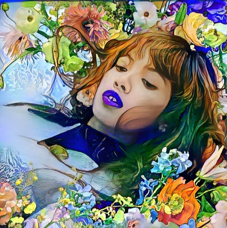 Lalisa as flower lady