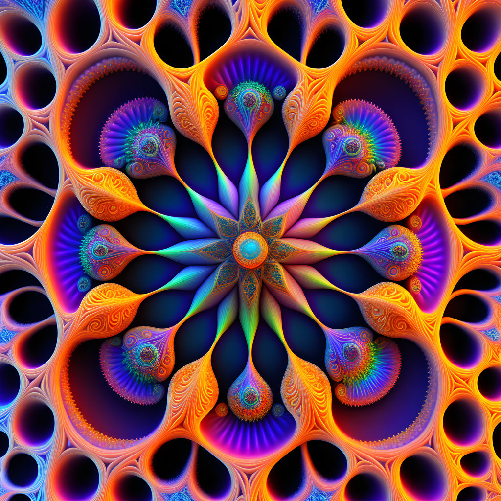 Just pretty simulated fractals