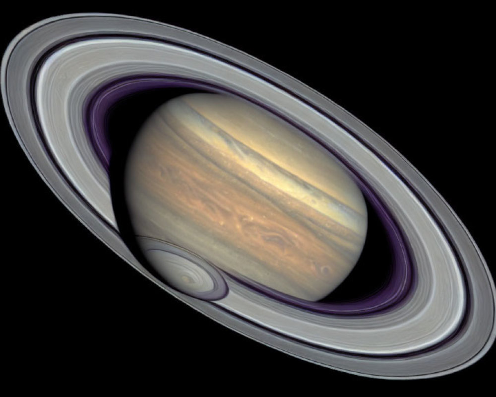 Detailed Image: Saturn Rings & Atmosphere in High Resolution