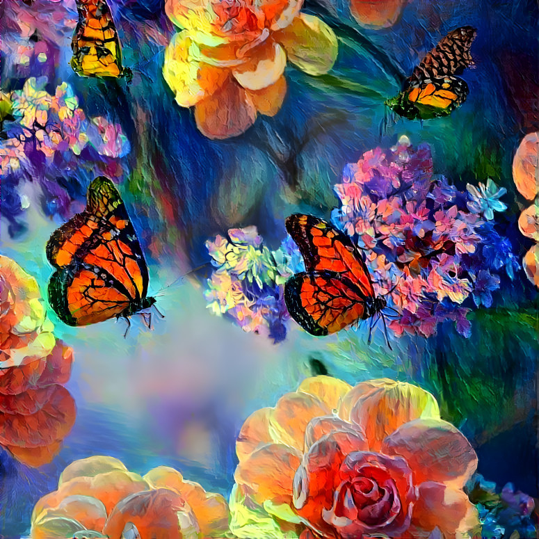 Butterflies dancing 