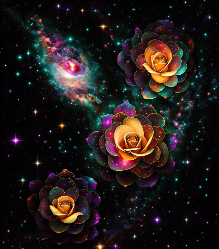 Galactic roses 