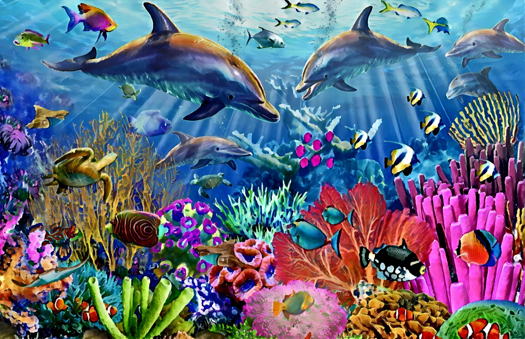 Ocean life in full bloom